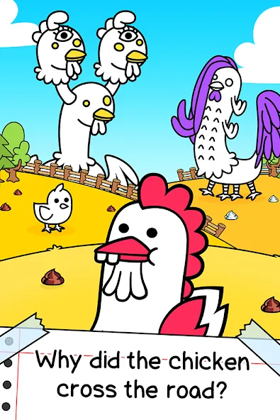 Chicken Evolution: Idle Game — Взломанная версия (Много денег и быстрый прогресс) — скриншот 1