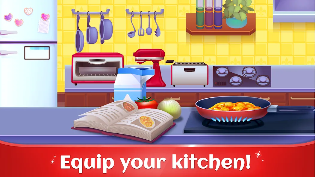 Скачать Cookbook Master: Cooking Games на Android — Безлимитные деньги и все рецепты — скриншот 1