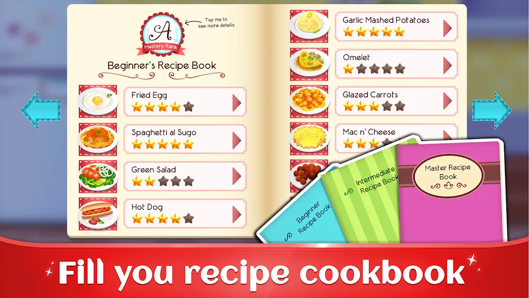 Скачать Cookbook Master: Cooking Games на Android — Безлимитные деньги и все рецепты — скриншот 3