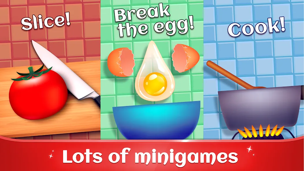 Скачать Cookbook Master: Cooking Games на Android — Безлимитные деньги и все рецепты — скриншот 4