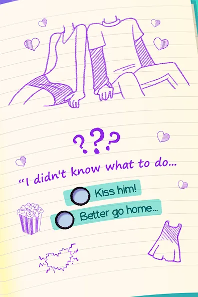 Dear Diary: Interactive Story — Взломанная версия (Безлимитные ресурсы и все истории открыты) — скриншот 2