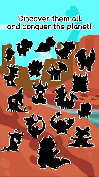 Dino Evolution: Dinosaur Game (Мод Безлимитные монеты и улучшения) — скриншот 4