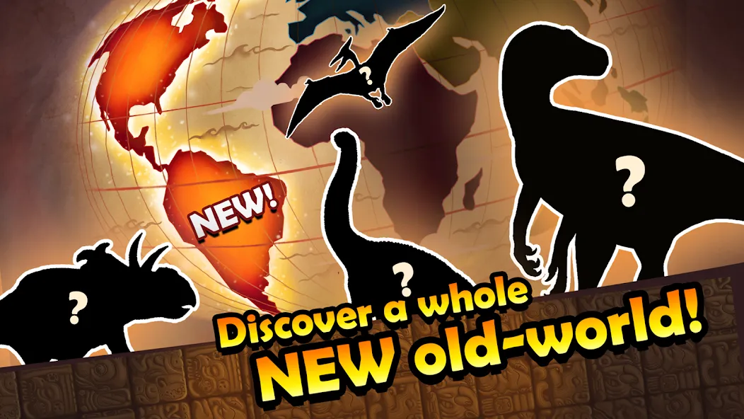 Скачать Dino Quest: Dig Dinosaur Game — Модификация Безлимитные деньги и подсказки — скриншот 1