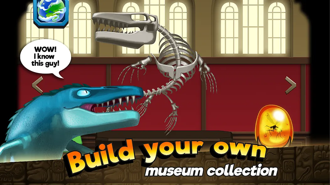 Скачать Dino Quest: Dig Dinosaur Game — Модификация Безлимитные деньги и подсказки — скриншот 4