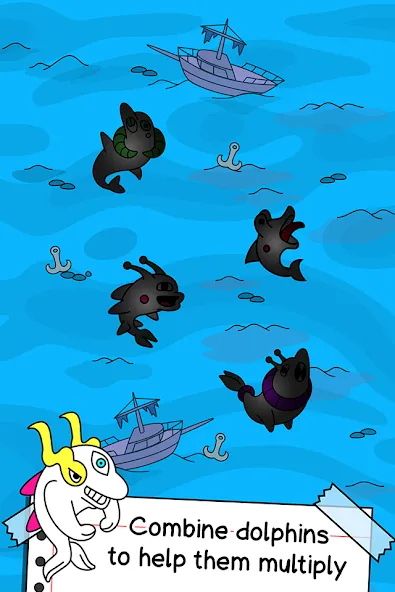 Взлом Dolphin Evolution: Idle Mutant — Безлимитные деньги и ресурсы — скриншот 3 Взлом Dolphin Evolution: Idle Mutant — Безлимитные деньги и ресурсы — скриншот 3