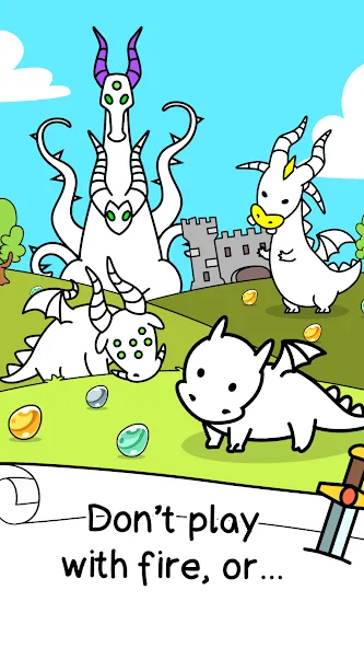 Merge Dragon Evolution: Fusion MOD APK на Android — Безлимитные монеты и ресурсов — скриншот 1
