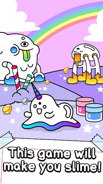 Скачать Slime Evolution: Merge ASMR с модом — Безлимитные деньги и алмазы — скриншот 1