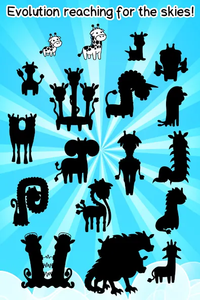 Скачать Giraffe Evolution: Idle Game (Мод: Безлимитные деньги и алмазы) на Андроид — скриншот 4 Скачать Giraffe Evolution: Idle Game (Мод: Безлимитные деньги и алмазы) на Андроид — скриншот 4
