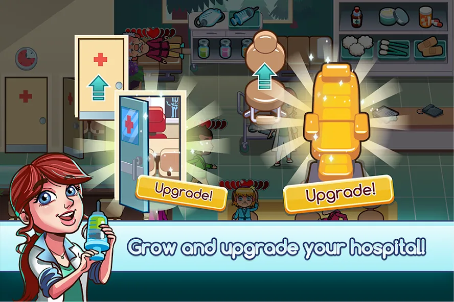 Hospital Dash Tycoon Simulator — Взломанная версия (Безлимитные деньги и всё открыто) — скриншот 4 Hospital Dash Tycoon Simulator — Взломанная версия (Безлимитные деньги и всё открыто) — скриншот 4
