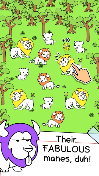 Скачать Lion Evolution: Jungle King на Андроид — Безлимитные монеты и энергия — скриншот 2
