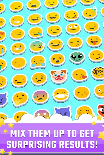 Взлом Match The Emoji: Combine All — Безлимитные подсказки и открыты все уровни — скриншот 3