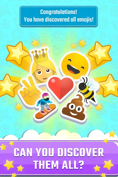 Взлом Match The Emoji: Combine All — Безлимитные подсказки и открыты все уровни — скриншот 4