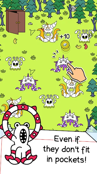 Скачать Monster Evolution: Merge Game на телефон — Безлимитные деньги и алмазы — скриншот 2