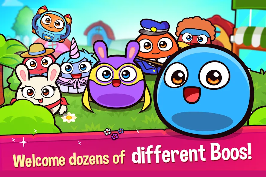 Скачать взлом My Boo Town: City Builder Game на Андроид — Безлимитные деньги и ресурсы — скриншот 1