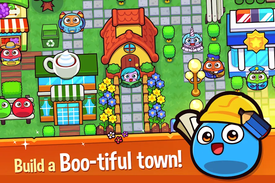 Скачать взлом My Boo Town: City Builder Game на Андроид — Безлимитные деньги и ресурсы — скриншот 2