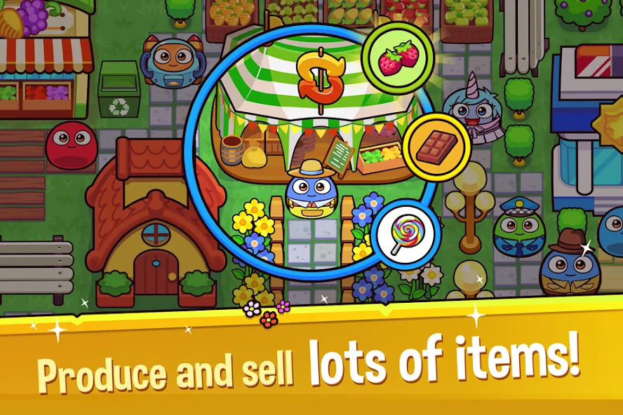 Скачать взлом My Boo Town: City Builder Game на Андроид — Безлимитные деньги и ресурсы — скриншот 5