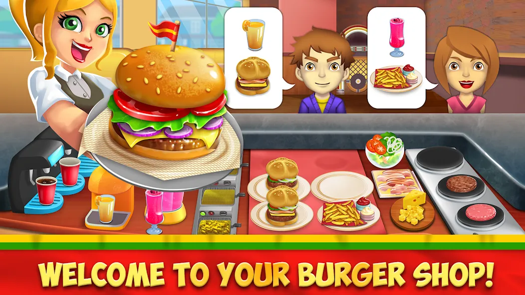 My Burger Shop 2: Food Game MOD APK — Безлимитные деньги и продукты бесплатно — скриншот 1 My Burger Shop 2: Food Game MOD APK — Безлимитные деньги и продукты бесплатно — скриншот 1