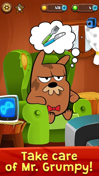 My Grumpy: Funny Virtual Pet (Мод Все питомцы и безлимитные монеты) — скриншот 1