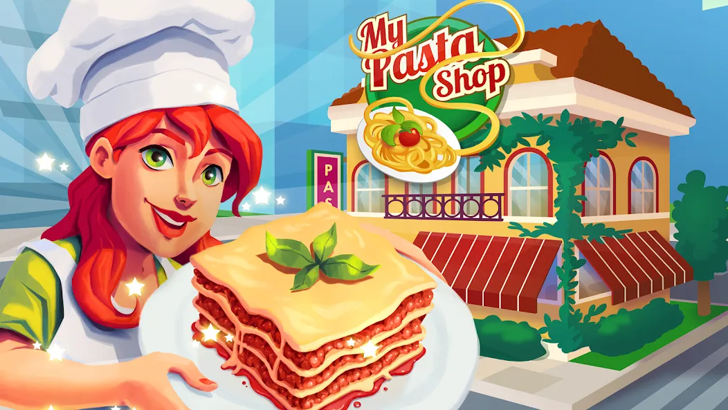 Скачать My Pasta Shop: Cooking Game — Модификация Безлимитные монеты и открыты все рецепты — скриншот 5