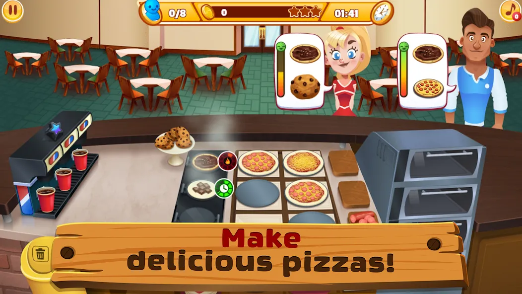 Скачать My Pizza Shop 2: Food Games с модом — Безлимитные деньги и ресурсы — скриншот 2