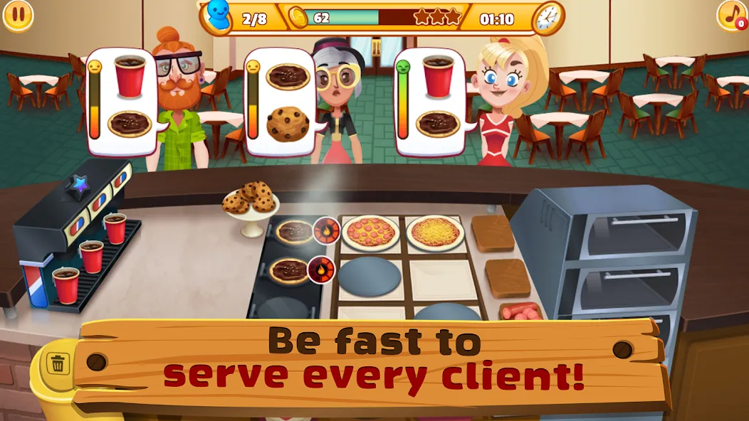 Скачать My Pizza Shop 2: Food Games с модом — Безлимитные деньги и ресурсы — скриншот 5