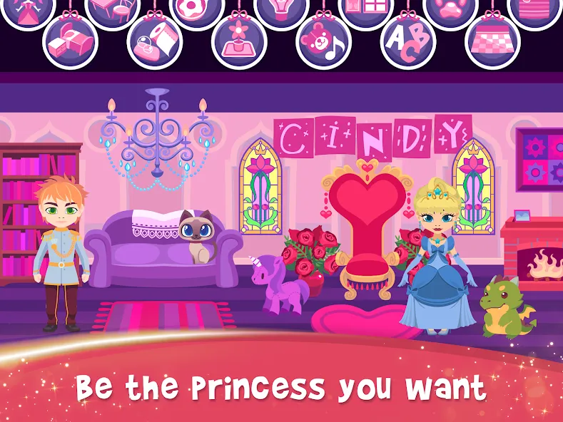 Скачать My Princess Castle: Doll Game MOD APK — Много монет и алмазов — скриншот 1