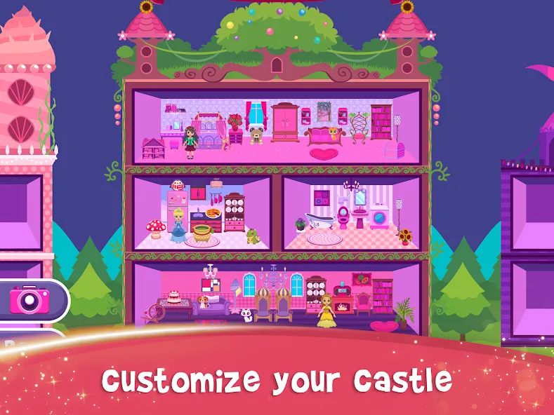 Скачать My Princess Castle: Doll Game MOD APK — Много монет и алмазов — скриншот 3