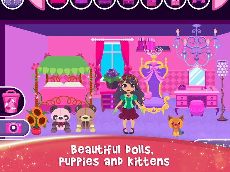 Скачать My Princess Castle: Doll Game MOD APK — Много монет и алмазов — скриншот 4