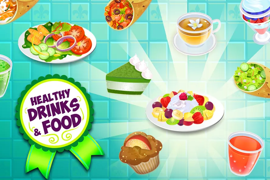 My Salad Bar: Veggie Food Game MOD APK на Android — Безлимитные монеты и все рецепты — скриншот 3