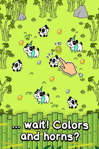 Panda Evolution: Idle Clicker MOD APK на Android — Много денег и быстрый прогресс — скриншот 2