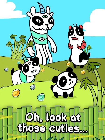 Panda Evolution: Idle Clicker MOD APK на Android — Много денег и быстрый прогресс — скриншот 5
