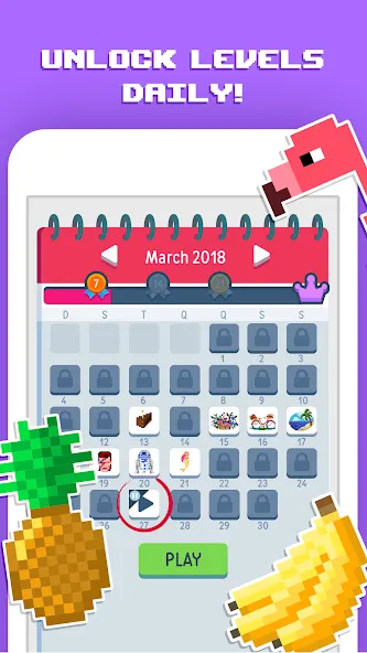 Скачать Pixelicious: Color Daily Pixel на Андроид — Бесконечные краски и все картинки открыты — скриншот 4