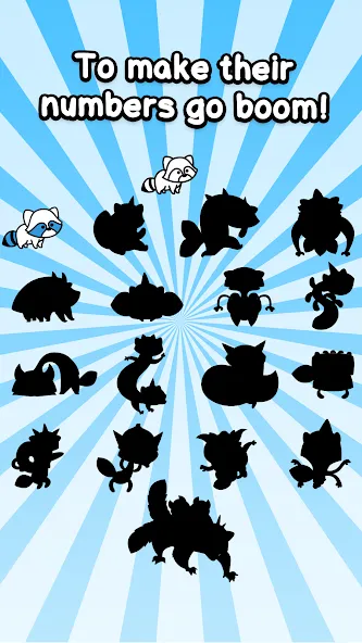 Скачать Raccoon Evolution: Idle Mutant — Последняя версия (Много денег и алмазов) — скриншот 4