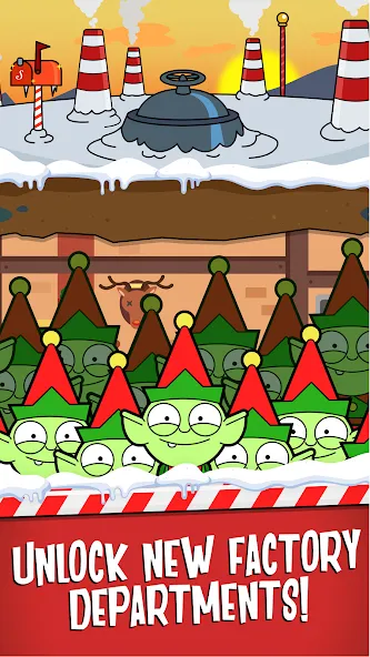 Santa’s Capitalist Factory (Мод Безлимитные деньги и ускоренное производство) — скриншот 4