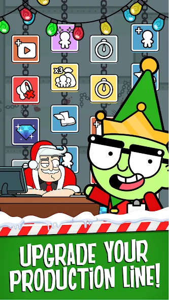 Santa’s Capitalist Factory (Мод Безлимитные деньги и ускоренное производство) — скриншот 5