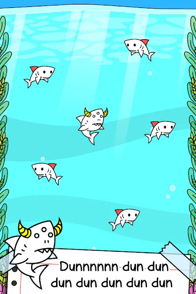 Shark Evolution: Idle Game MOD APK на Android — Безлимитные монеты и быстрая эволюция — скриншот 2 Shark Evolution: Idle Game MOD APK на Android — Безлимитные монеты и быстрая эволюция — скриншот 2