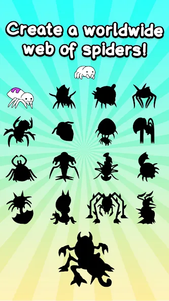 Spider Evolution: Idle Game MOD APK на Android — Безлимитные деньги и ресурсы — скриншот 4 Spider Evolution: Idle Game MOD APK на Android — Безлимитные деньги и ресурсы — скриншот 4
