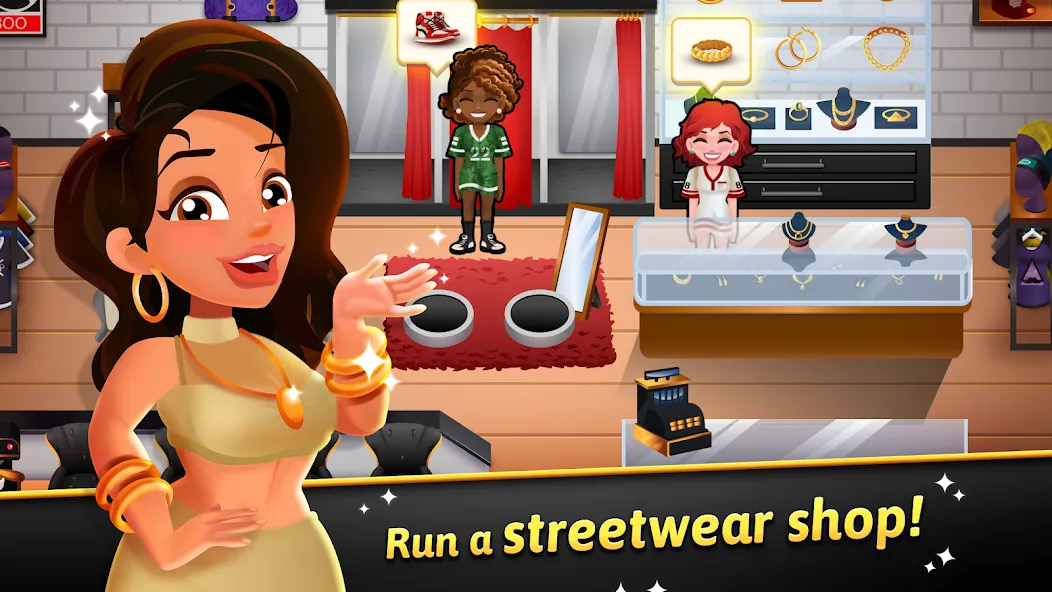 Скачать взломанную Hip Hop Salon Dash Beauty Game — Безлимитные деньги и все наряды — скриншот 1