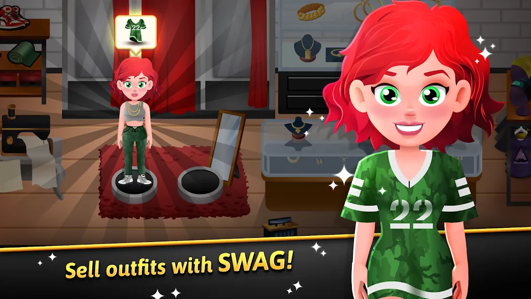 Скачать взломанную Hip Hop Salon Dash Beauty Game — Безлимитные деньги и все наряды — скриншот 3