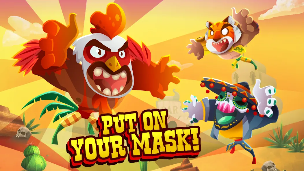 Скачать UFB Lucha Libre: Fight Game (Мод: Безлимитные деньги и все бойцы) на Андроид — скриншот 1