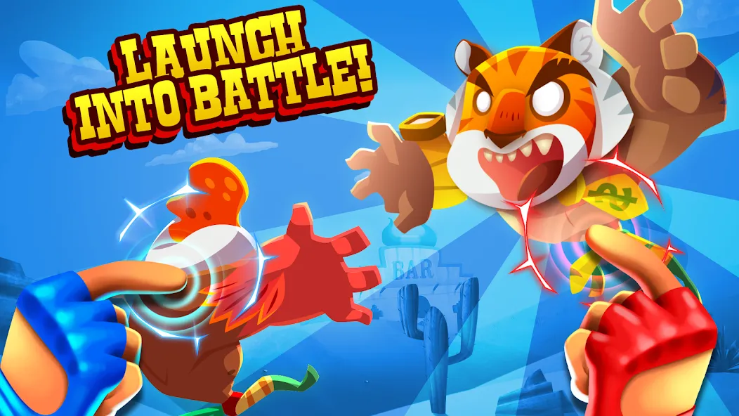Скачать UFB Lucha Libre: Fight Game (Мод: Безлимитные деньги и все бойцы) на Андроид — скриншот 2