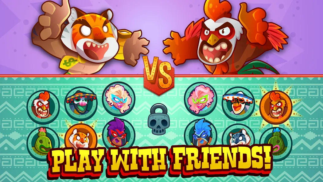 Скачать UFB Lucha Libre: Fight Game (Мод: Безлимитные деньги и все бойцы) на Андроид — скриншот 3