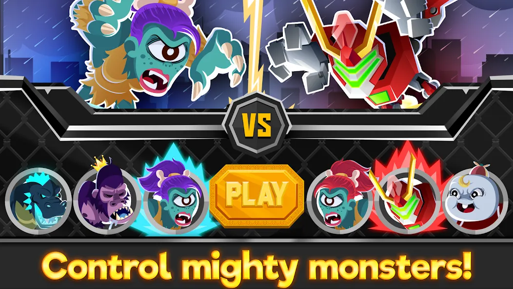 Скачать UFB Rampage: Monster Fight с модом — Безлимитные деньги и мощные монстры — скриншот 3