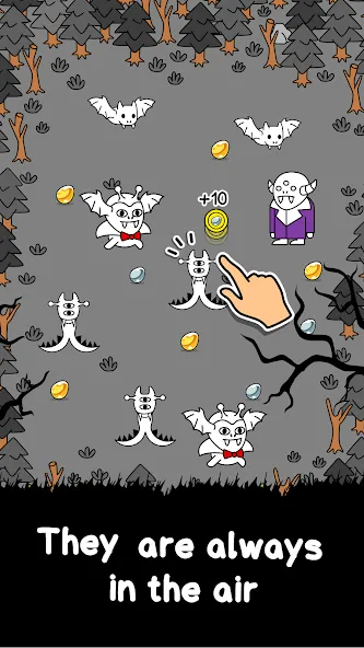 Скачать взломанную Vampire Evolution: Idle Horror — Безлимитные деньги и прокачка вампира — скриншот 2