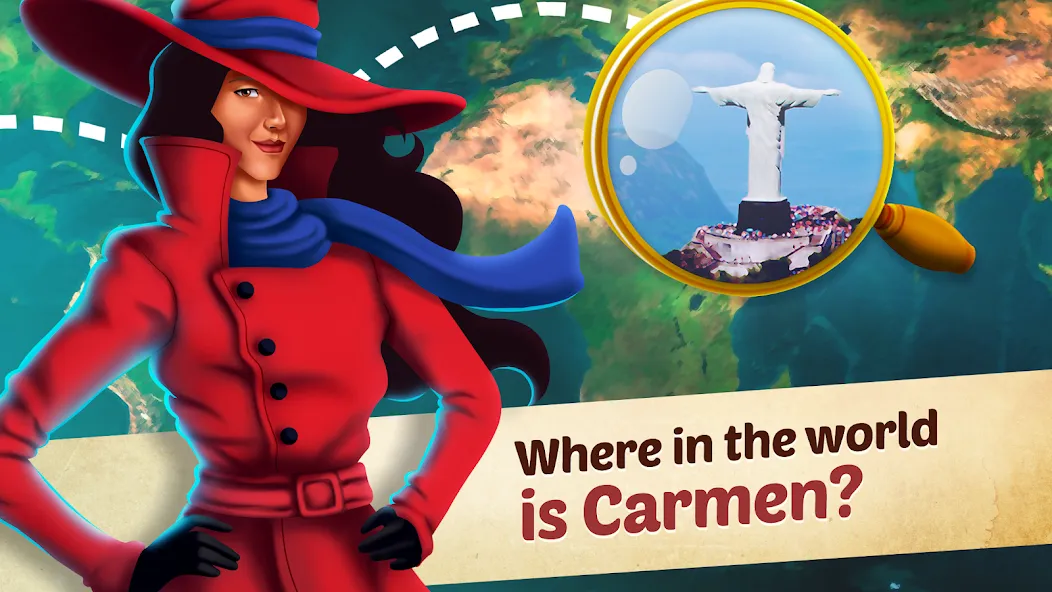 Взломанная Carmen Stories: Detective Game на Андроид — Безлимитные подсказки и энергия — скриншот 1