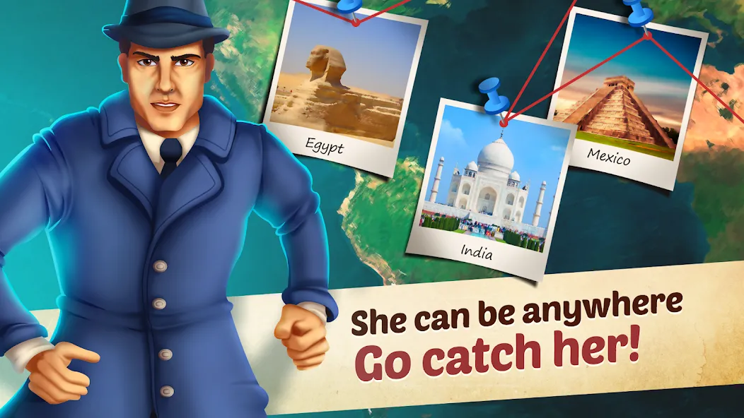 Взломанная Carmen Stories: Detective Game на Андроид — Безлимитные подсказки и энергия — скриншот 2