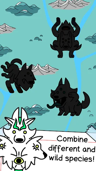 Скачать Wolf Evolution: Merge Wild Dog с модом — Безлимитные монеты и ускоренное слияние — скриншот 3
