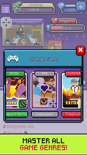 xStreamer: Idle Simulator Game MOD — Безлимитные деньги и быстрый прогресс на Андроид — скриншот 2
