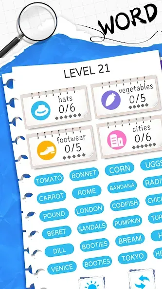 Скачать Word Sort: Association Connect на телефон — Без рекламы и все уровни открыты — скриншот 1