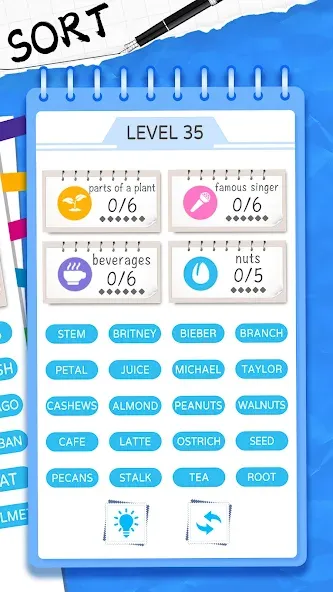 Скачать Word Sort: Association Connect на телефон — Без рекламы и все уровни открыты — скриншот 2